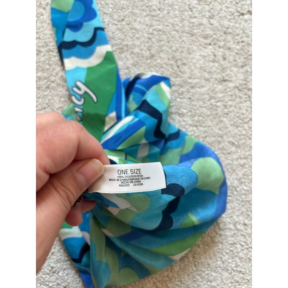 Juicy Couture Y2K 100% Silk Head Scarf main image 4